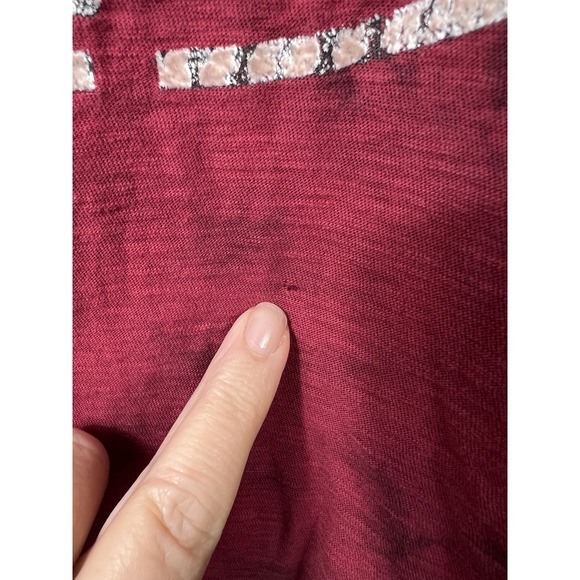 Vintage‎ Y2K Affliction Red Grunge Mallcore Style Long Sleeve Shirt XL - Picture 2 of 8